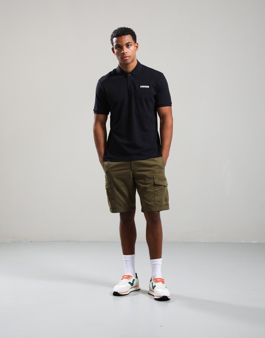 Napapijri E-Small Box Polo Shirt Black Beauty