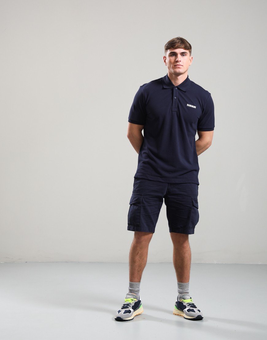 Napapijri E-Small Box Polo Shirt Blu Marine