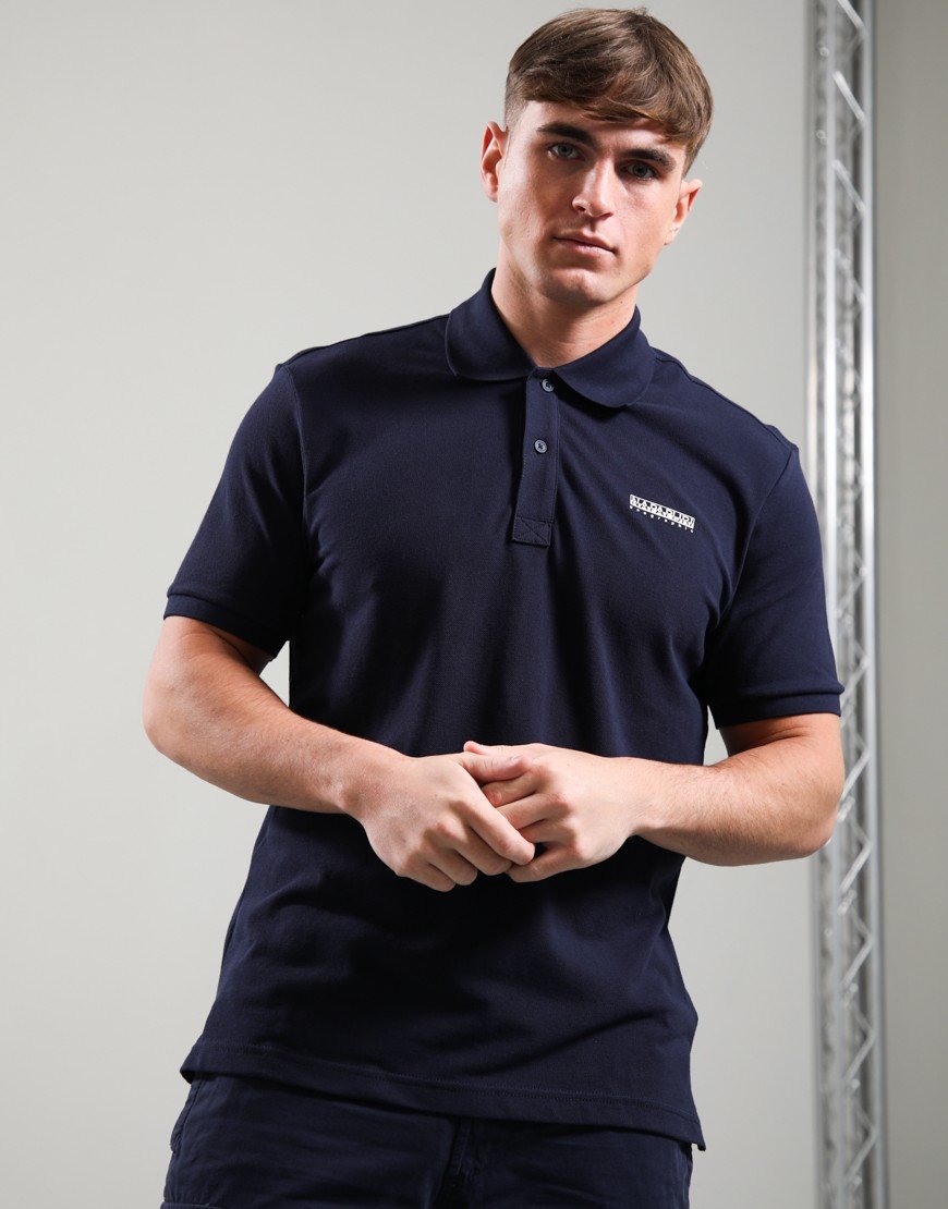 Napapijri E-Small Box Polo Shirt Blu Marine