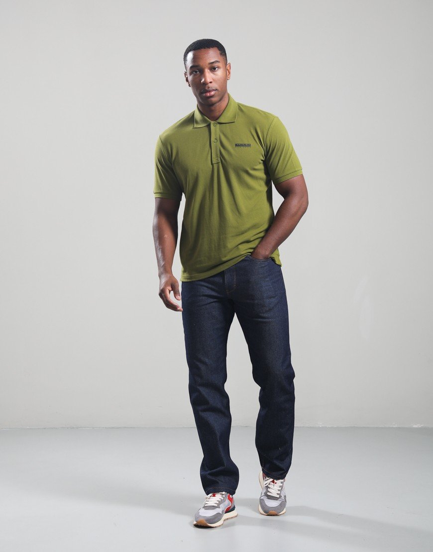 Napapijri E-Small Box Polo Shirt Avocado G4C