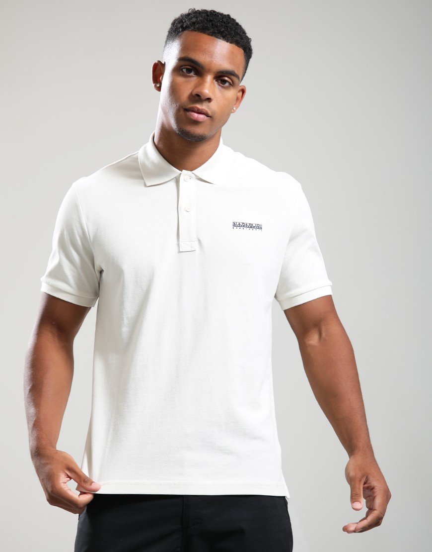 Napapijri E-Small Box Polo Shirt Beige Dimity