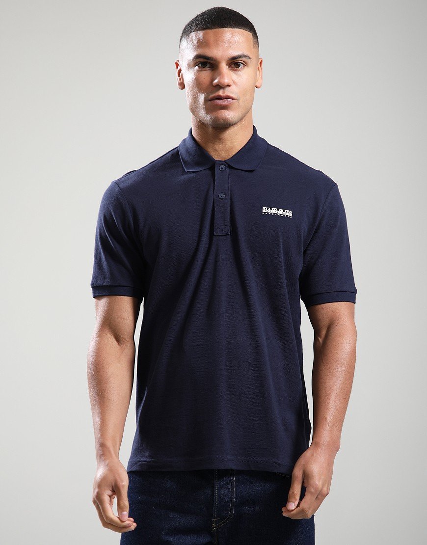 Napapijri E-Small Box Polo Shirt Blu Marine