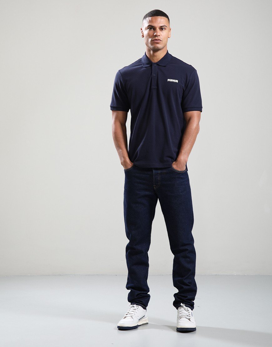Napapijri E-Small Box Polo Shirt Blu Marine