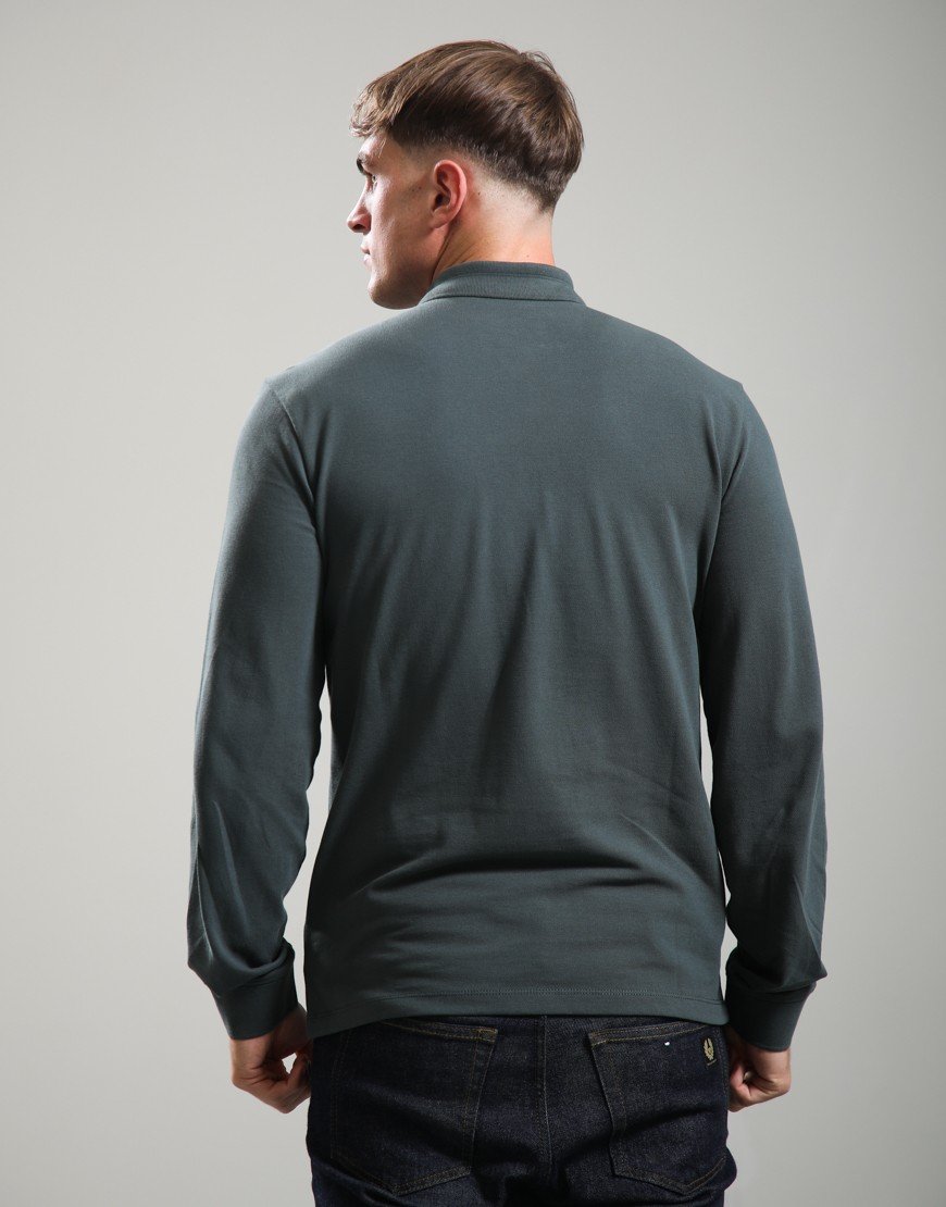 Napapijri Ealis Long Sleeve Polo Shirt Green Urban