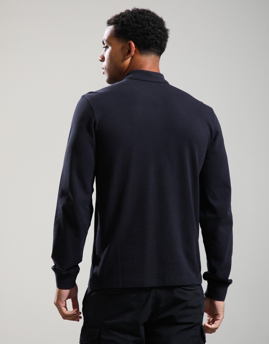 Napapijri Ealis Long Sleeve Polo Shirt Black 041