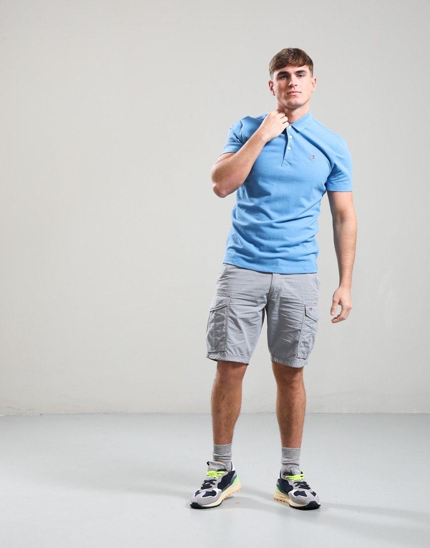 Napapijri Ealis Summer Polo Shirt Blue Jasper B9A