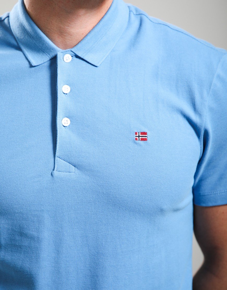 Napapijri Ealis Summer Polo Shirt Blue Jasper B9A