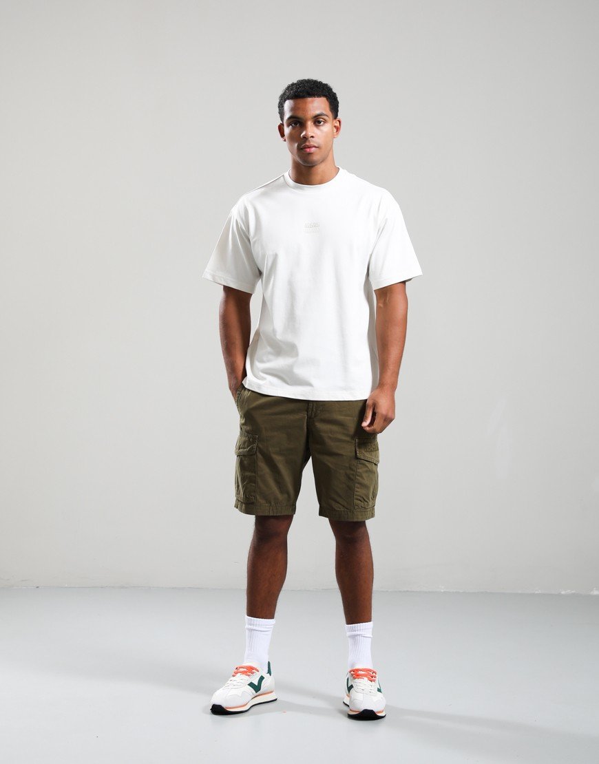 Napapijri S-Elevated Logo T-Shirt White Whisper