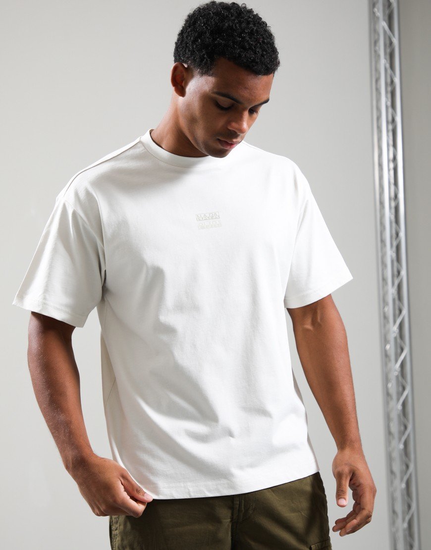 Napapijri S-Elevated Logo T-Shirt White Whisper