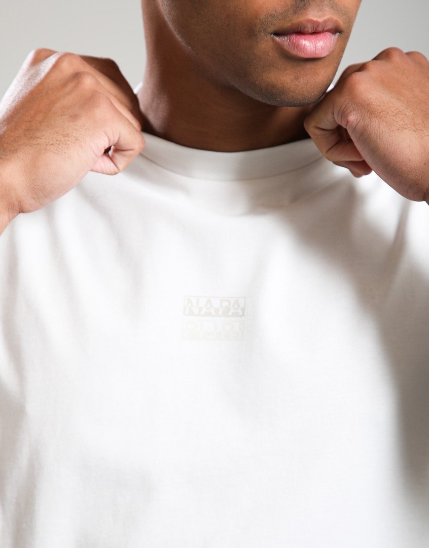 Napapijri S-Elevated Logo T-Shirt White Whisper