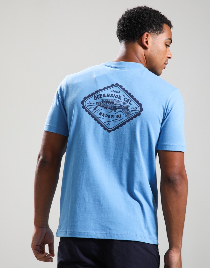 Napapijri S-Flint T-Shirt  Blue Jasper