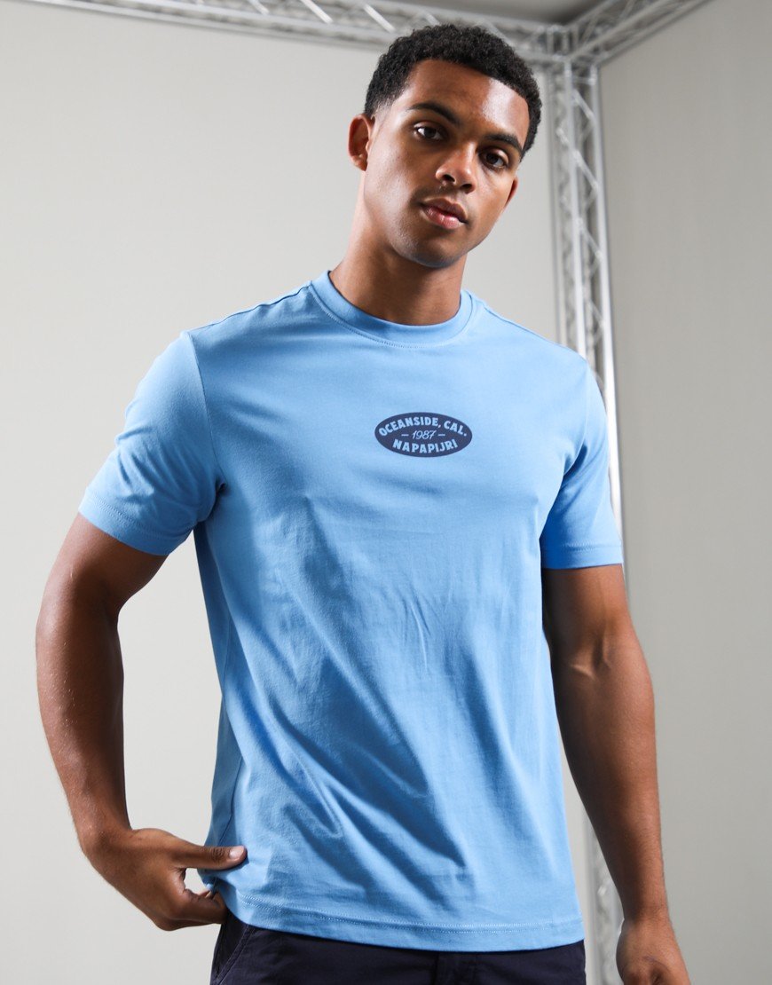 Napapijri S-Flint T-Shirt  Blue Jasper