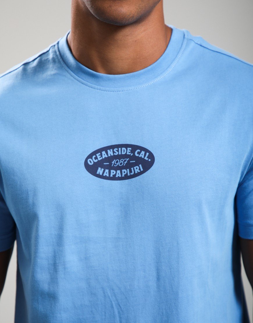 Napapijri S-Flint T-Shirt  Blue Jasper