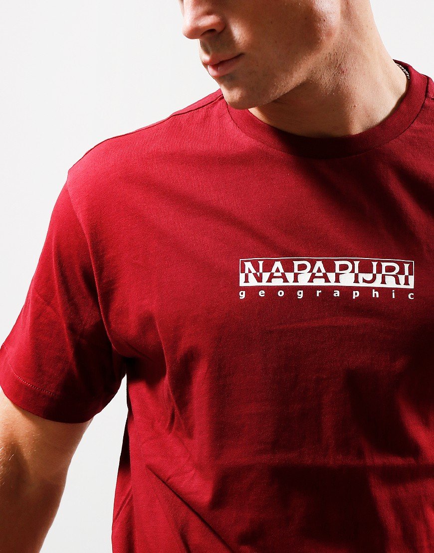 Napapijri S-Box Short Sleeve T-shirt Vintage Amaranth