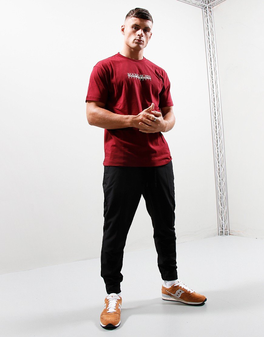 Napapijri S-Box Short Sleeve T-shirt Vintage Amaranth