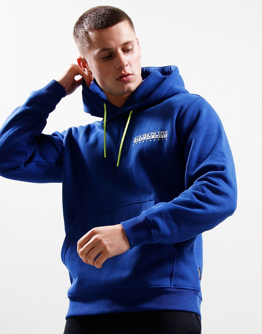 Napapijri B-Neny Hooded Sweat Blue Mazarin Terraces Menswear
