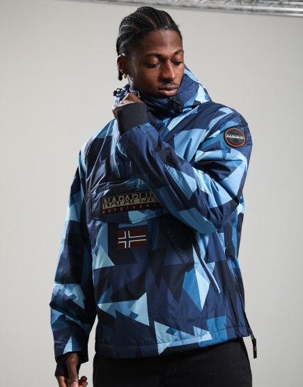 Napapijri Rainforest Next All Over Print Anorak Jacket Fancy Mount FXD
