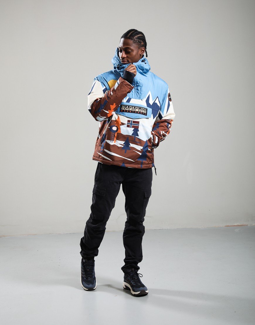 Napapijri Rainforest Next All Over Print Anorak Jacket Multicolour FDX