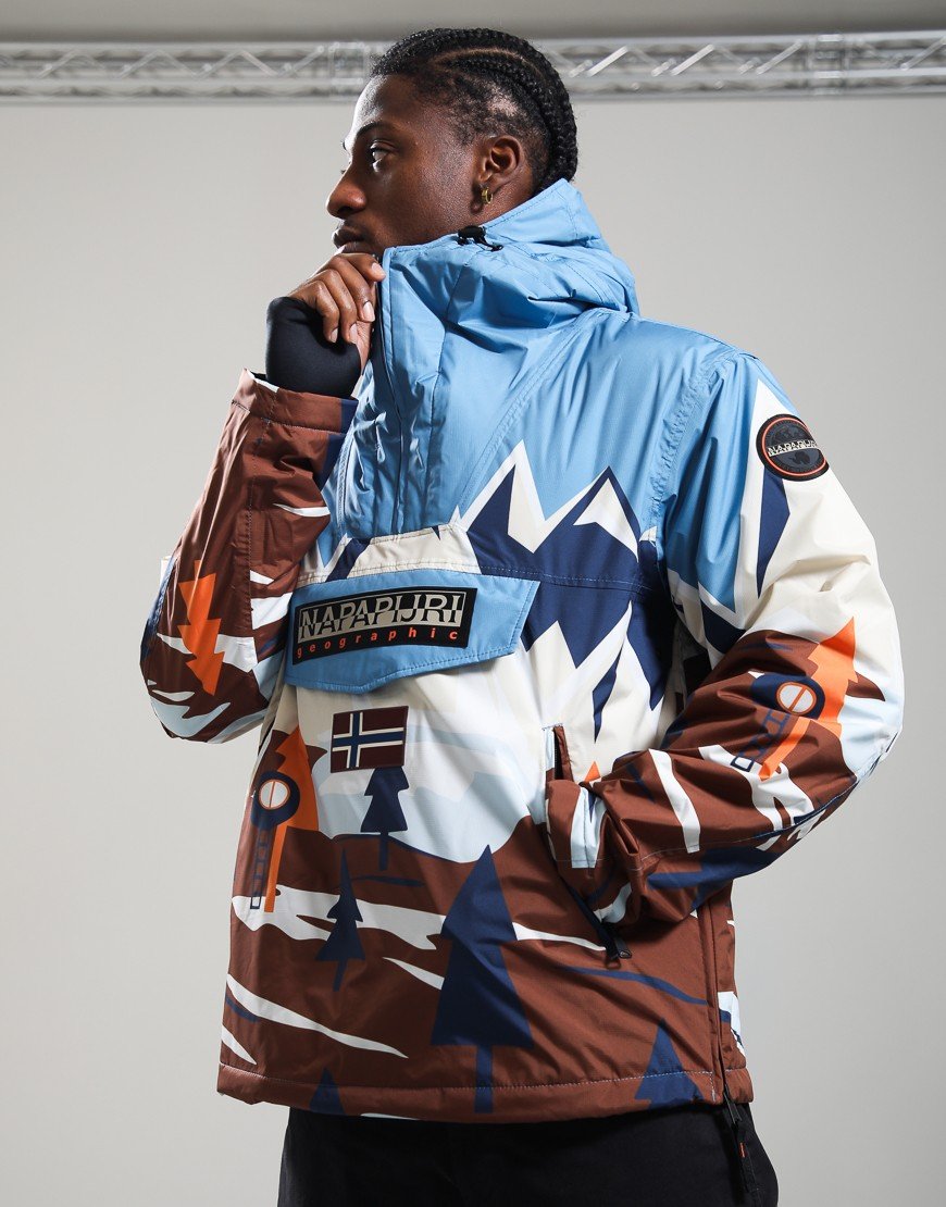 Napapijri Rainforest Next All Over Print Anorak Jacket Multicolour FDX