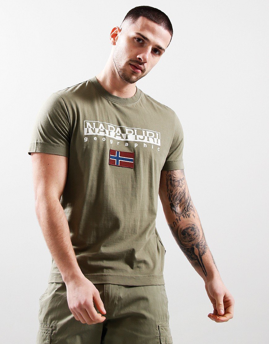 Napapijri S-Ayas T-Shirt Green Lichen