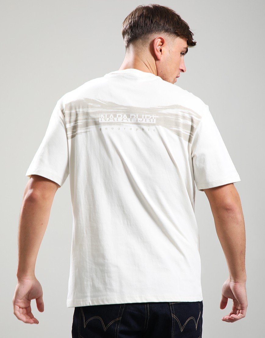 Napapijri S-Back Graphic T-Shirt Beige Dimity