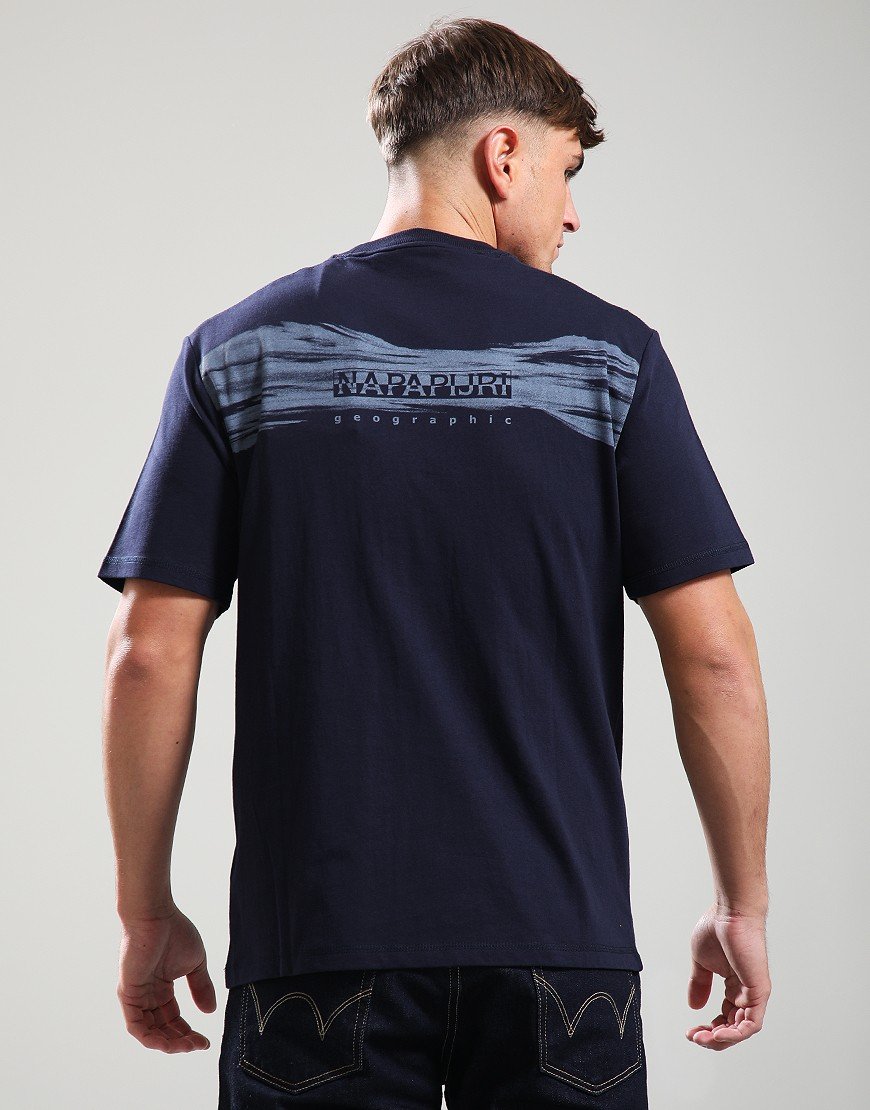Napapijri S-Back Graphic T-Shirt Blu Marine