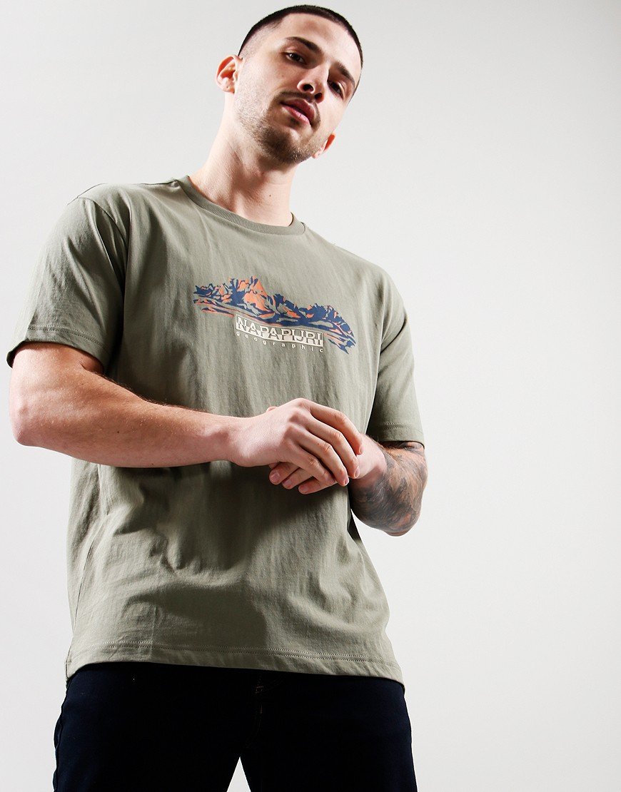 Napapijri S-Backcountry T-Shirt Green Lichen
