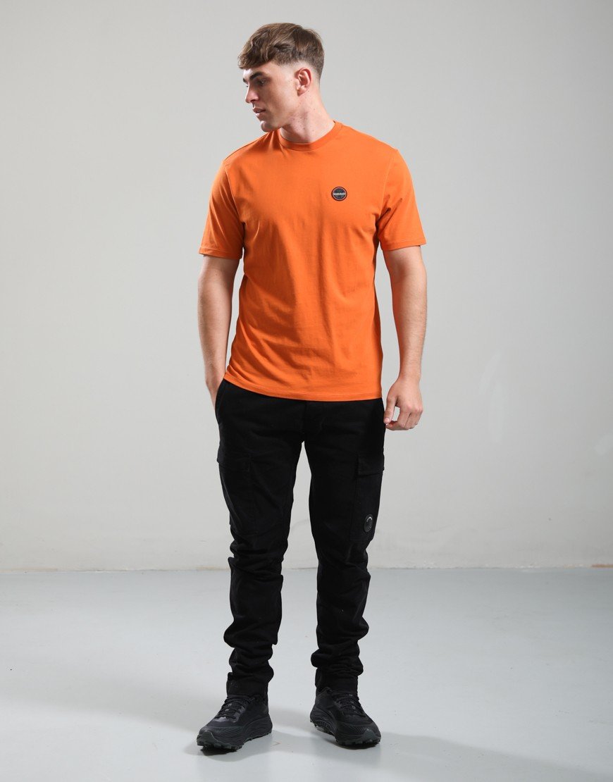 Napapijri S-Badge T-Shirt Gold Flame Awq