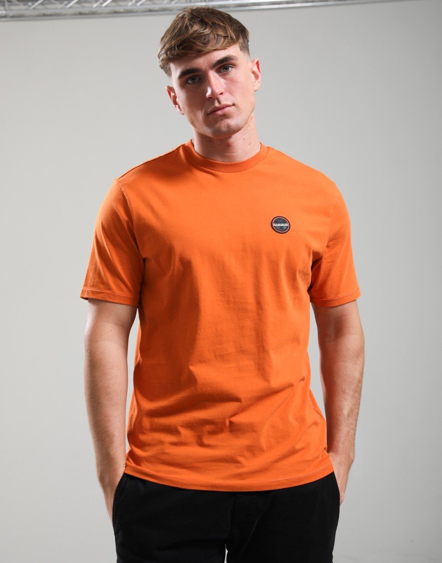 Napapijri S-Badge T-Shirt Gold Flame Awq