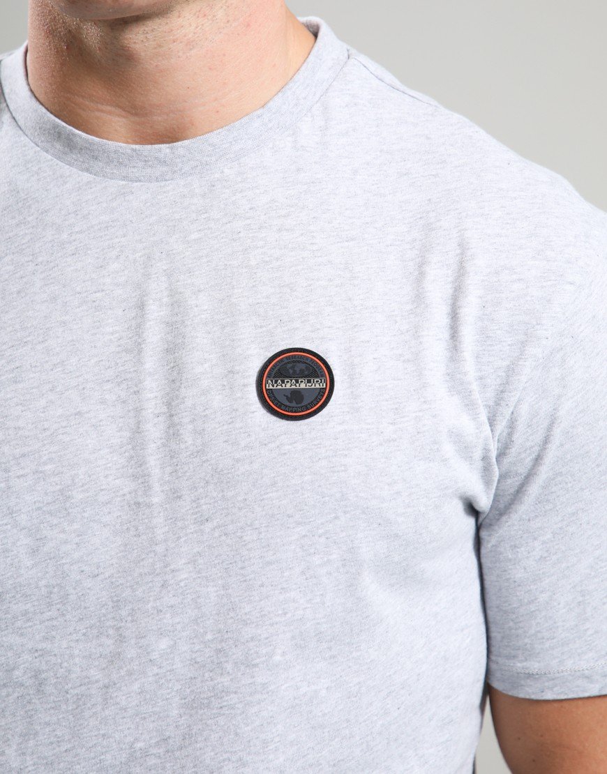 Napapijri S-Badge T-Shirt Light Grey