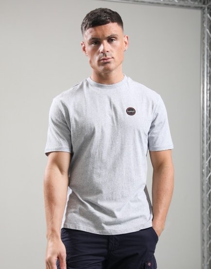 Napapijri S-Badge T-Shirt Light Grey