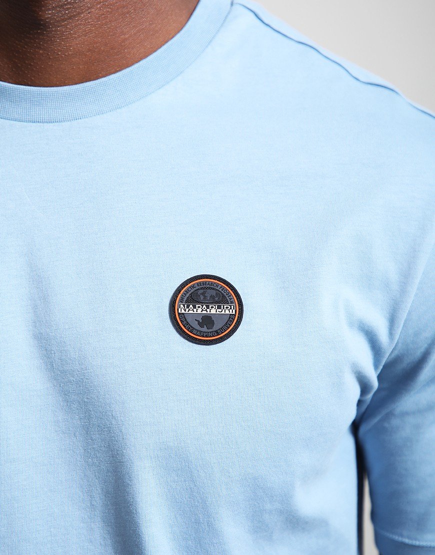 Napapijri S-Badge T-Shirt Faded Denim 