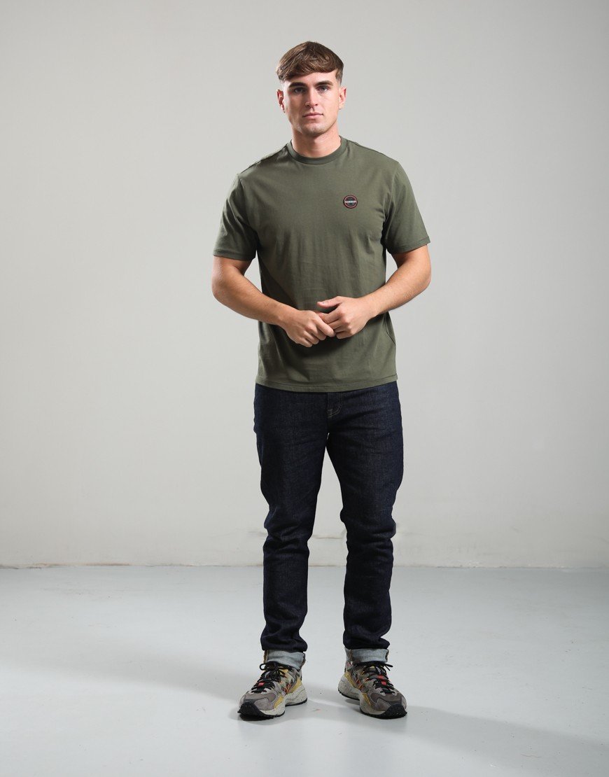 Napapijri S-Badge T-Shirt Olive Night G1F