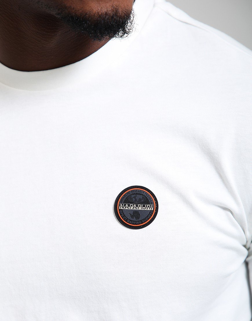 Napapijri S-Badge T-Shirt White Heron