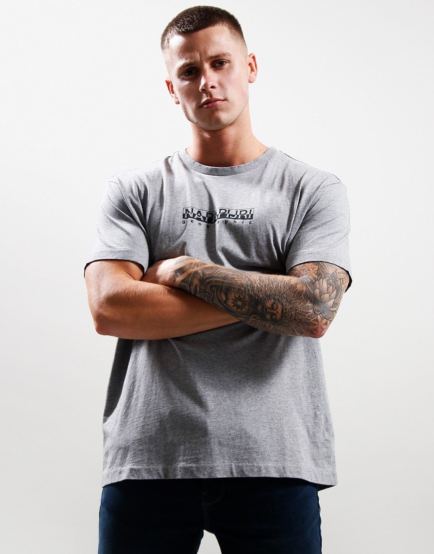 Napapijri S-Box 4 T-Shirt Medium Grey Melange