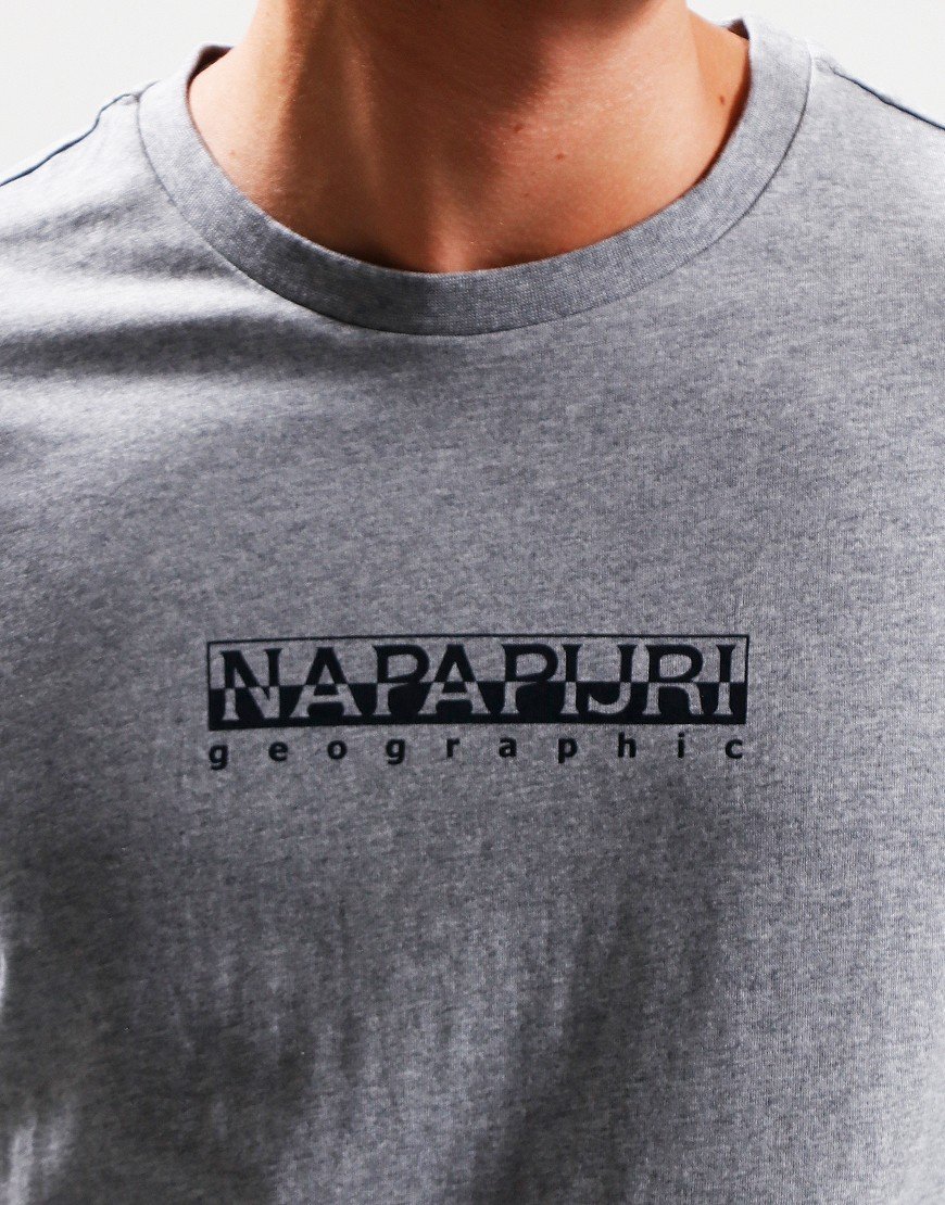 Napapijri S-Box 4 T-Shirt Medium Grey Melange