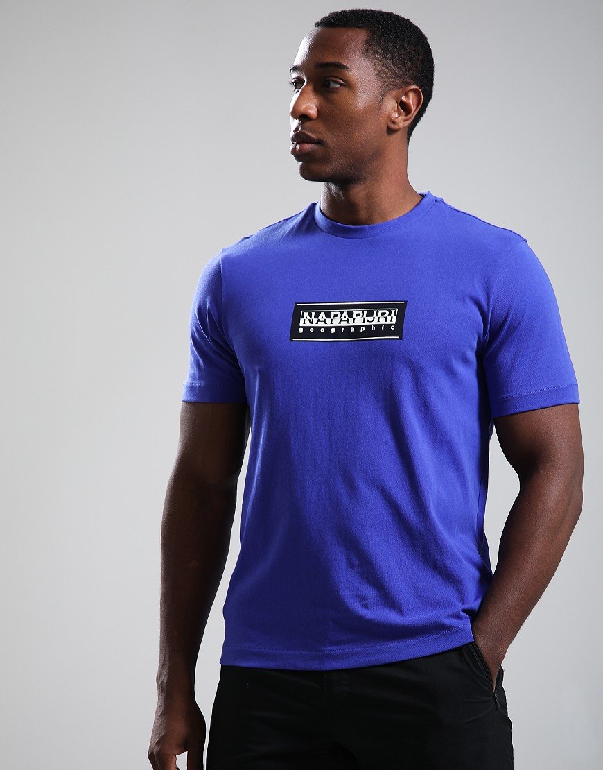 Napapijri S-Box Logo T-Shirt Royal Blue B3B