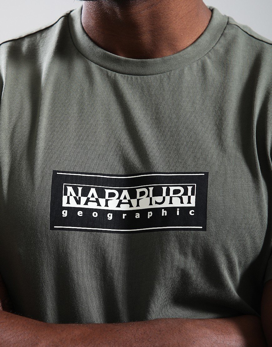 Napapijri S-Box Logo T-Shirt Tea Leaf G0A