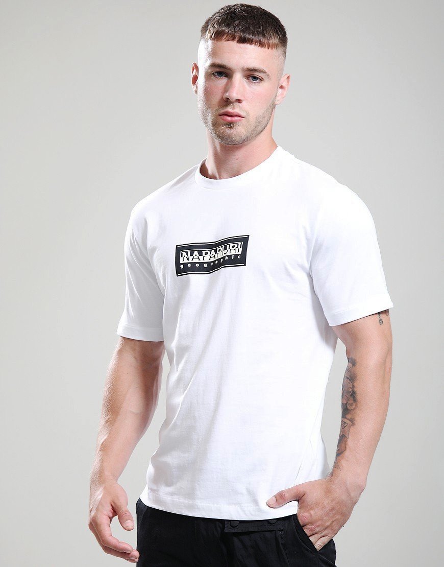 Napapijri S-Box Logo T-Shirt Bright White