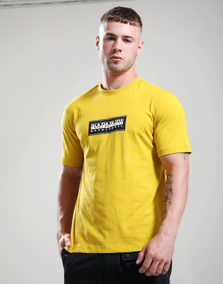 Napapijri S-Box Logo T-Shirt Gold Flake
