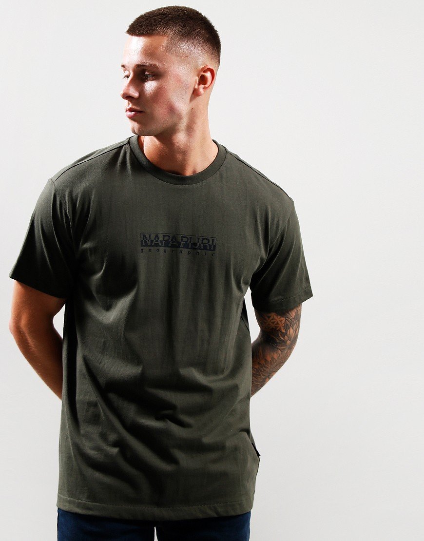 Napapijri S-Box T-Shirt Green Depths