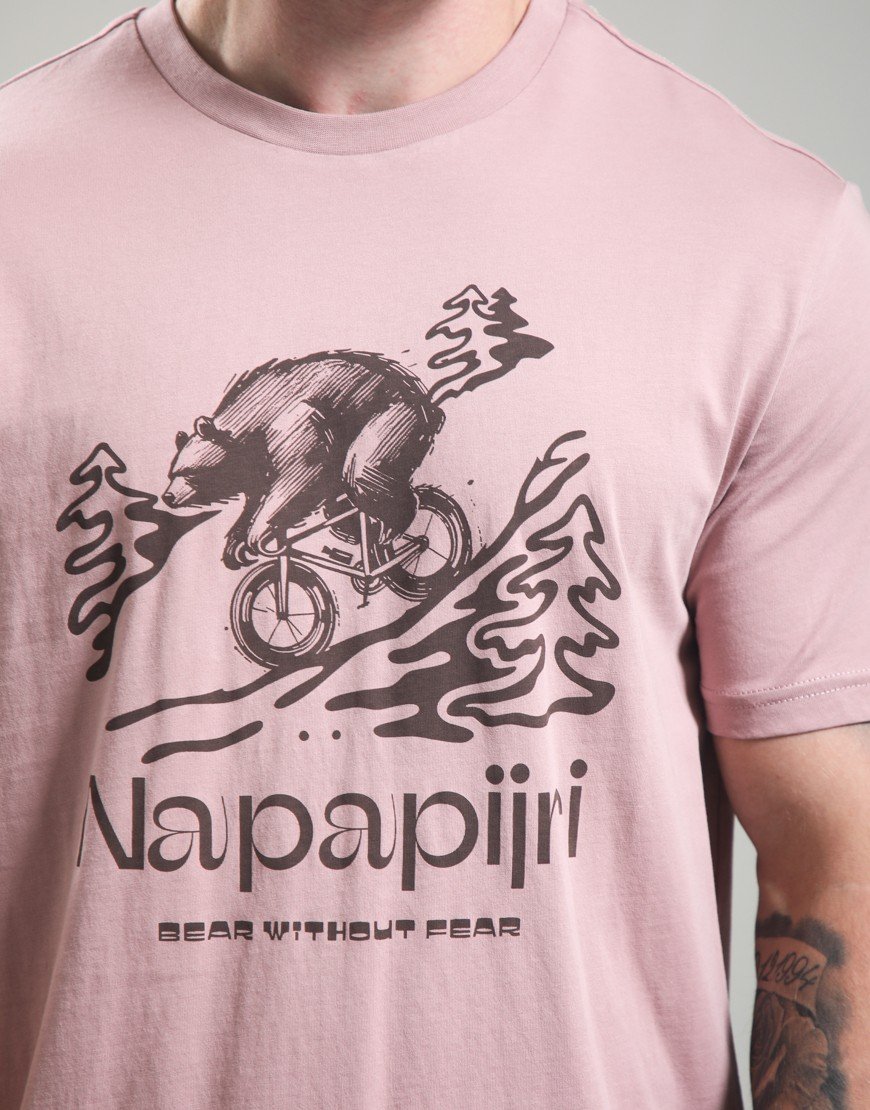 Napapijri S-Cabin T-Shirt Pink Woodrose