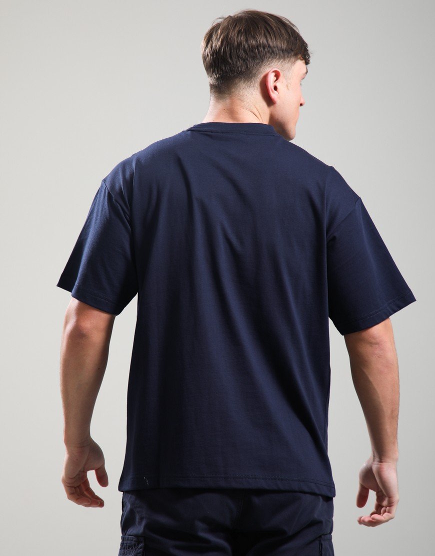 Napapijri S-Elevated Logo T-Shirt Blu Marine