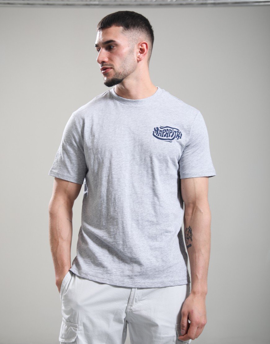 Napapijri S-Elior T-Shirt Light Grey Melange