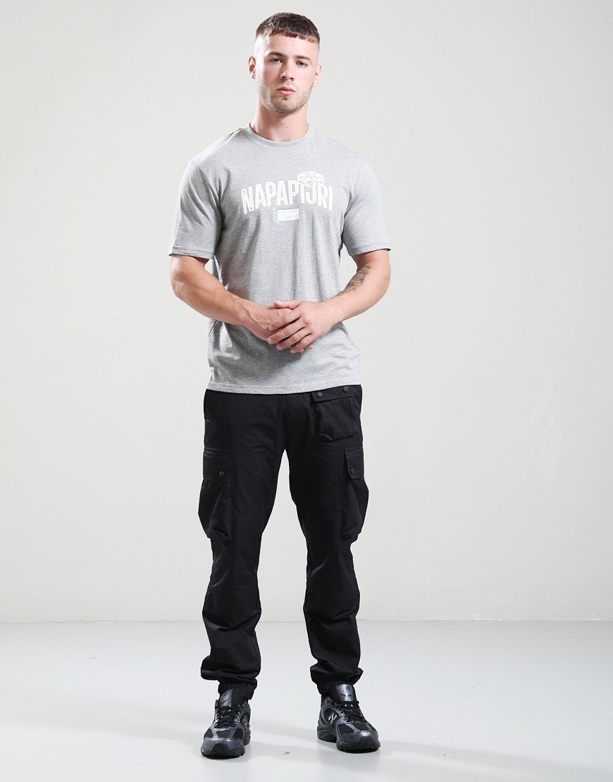 Napapijri S-Funes T-Shirt Medium Grey Melange