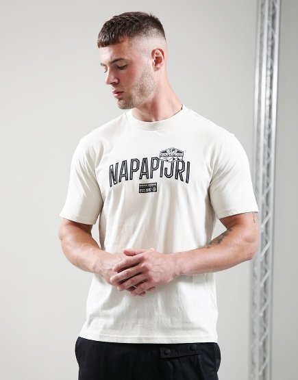 Napapijri S-Funes T-Shirt Beige Dimity