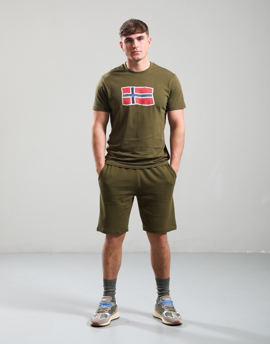 Napapijri S-Mahsa T-Shirt Dark Olive G3A