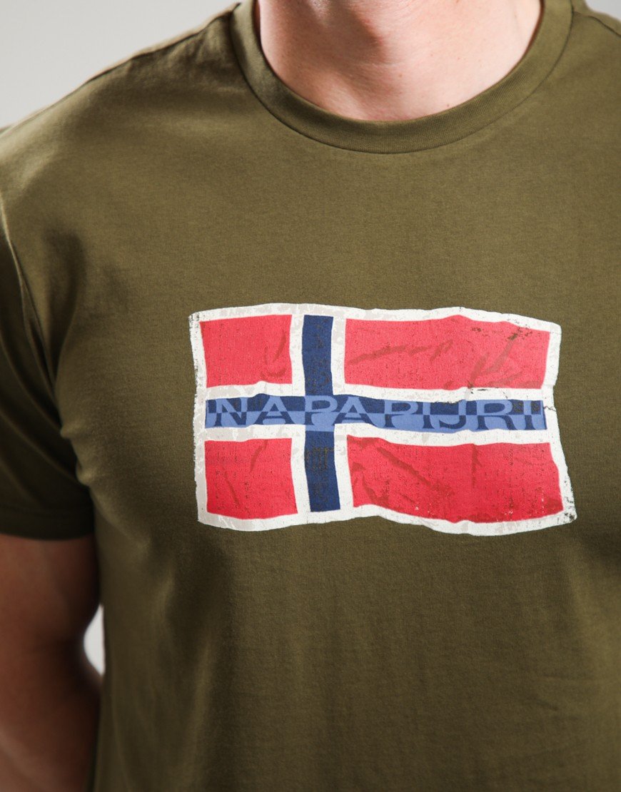 Napapijri S-Mahsa T-Shirt Dark Olive G3A
