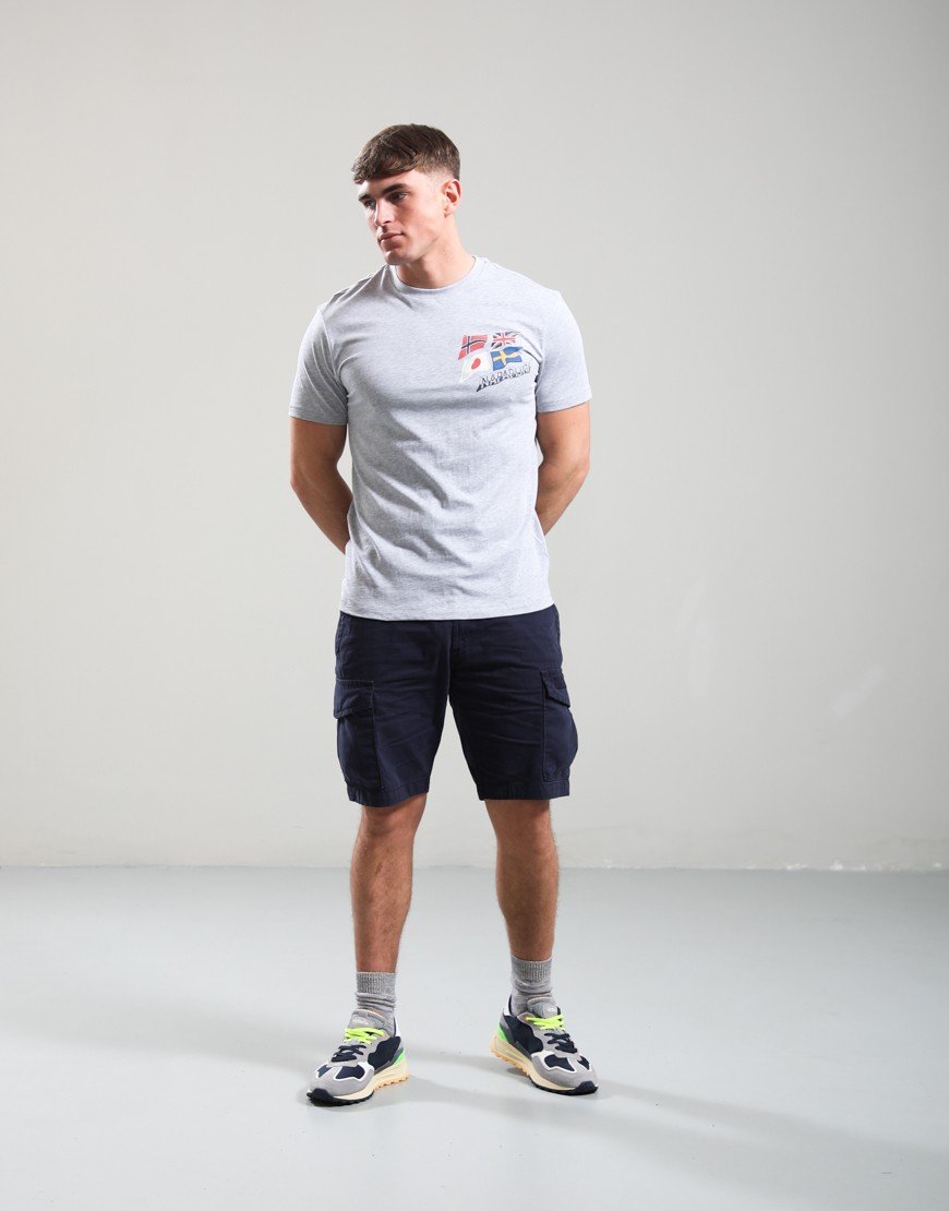 Napapijri S-Mahsa T-Shirt Light Grey Melange