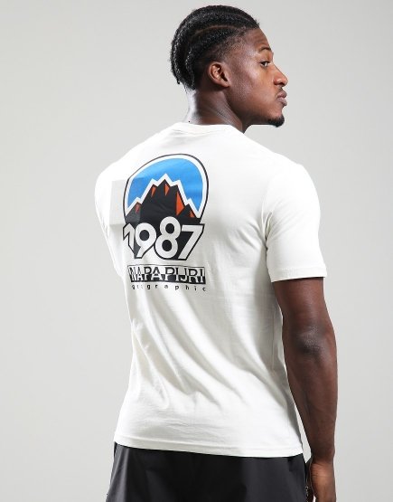 Napapijri S-Montepiana T-Shirt Beige Dimity